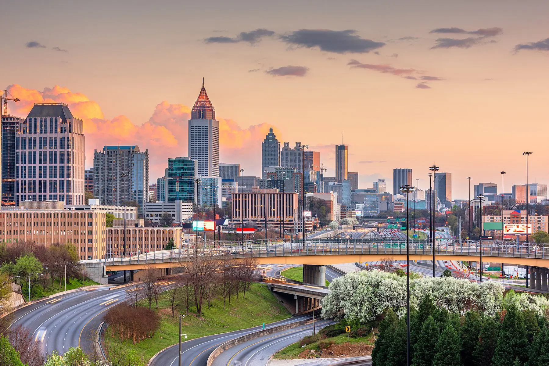 Aerial view of downtown Atlanta, Georgia