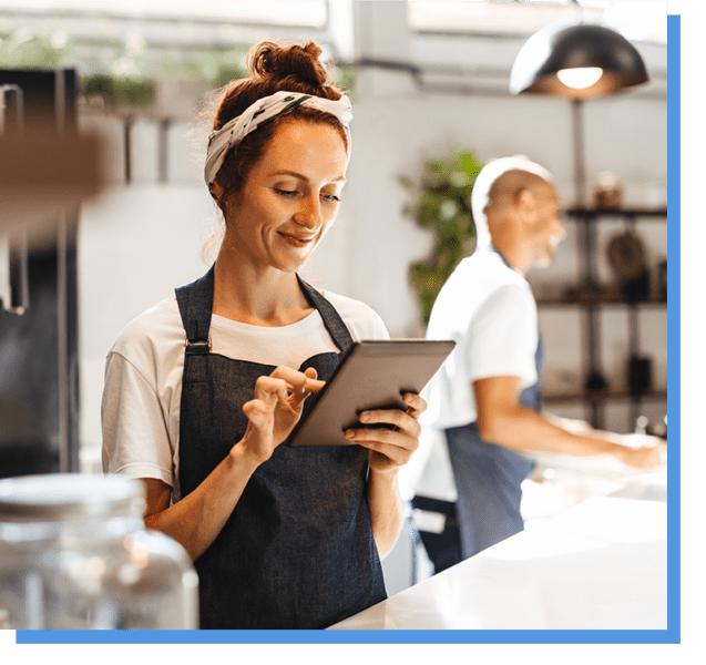 WaitressUsingTablet