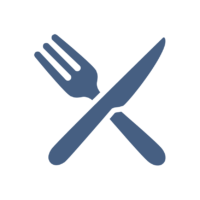 Icon of a fork and knife