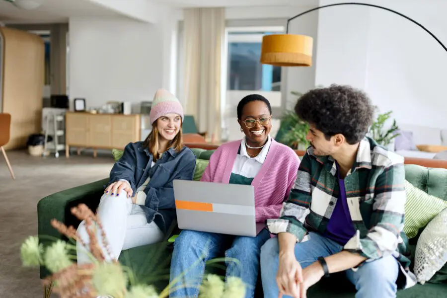 Group of people brainstorming new ideas