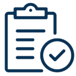 Icon of clipboard with checkmark