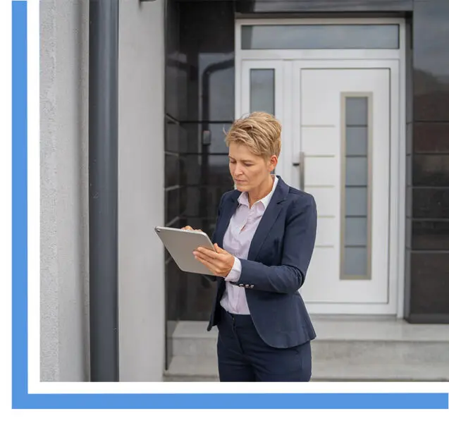 InsuranceAgentLookingAtHouse