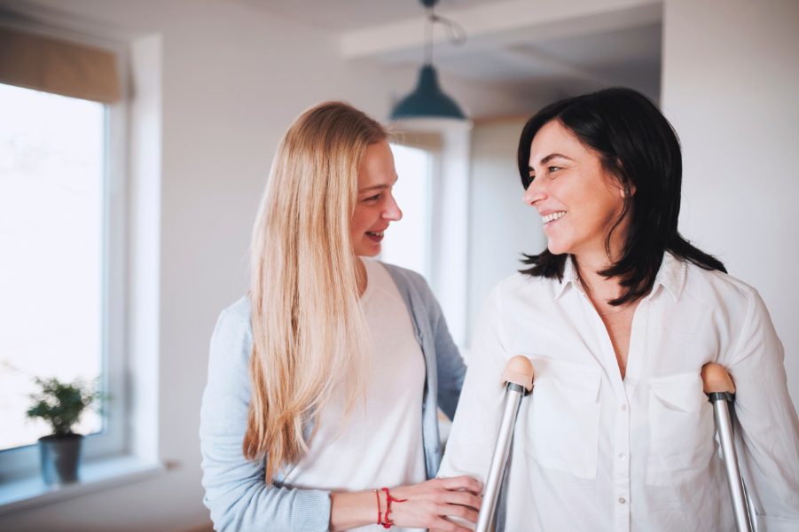 woman-happy-to-have-accident insurance