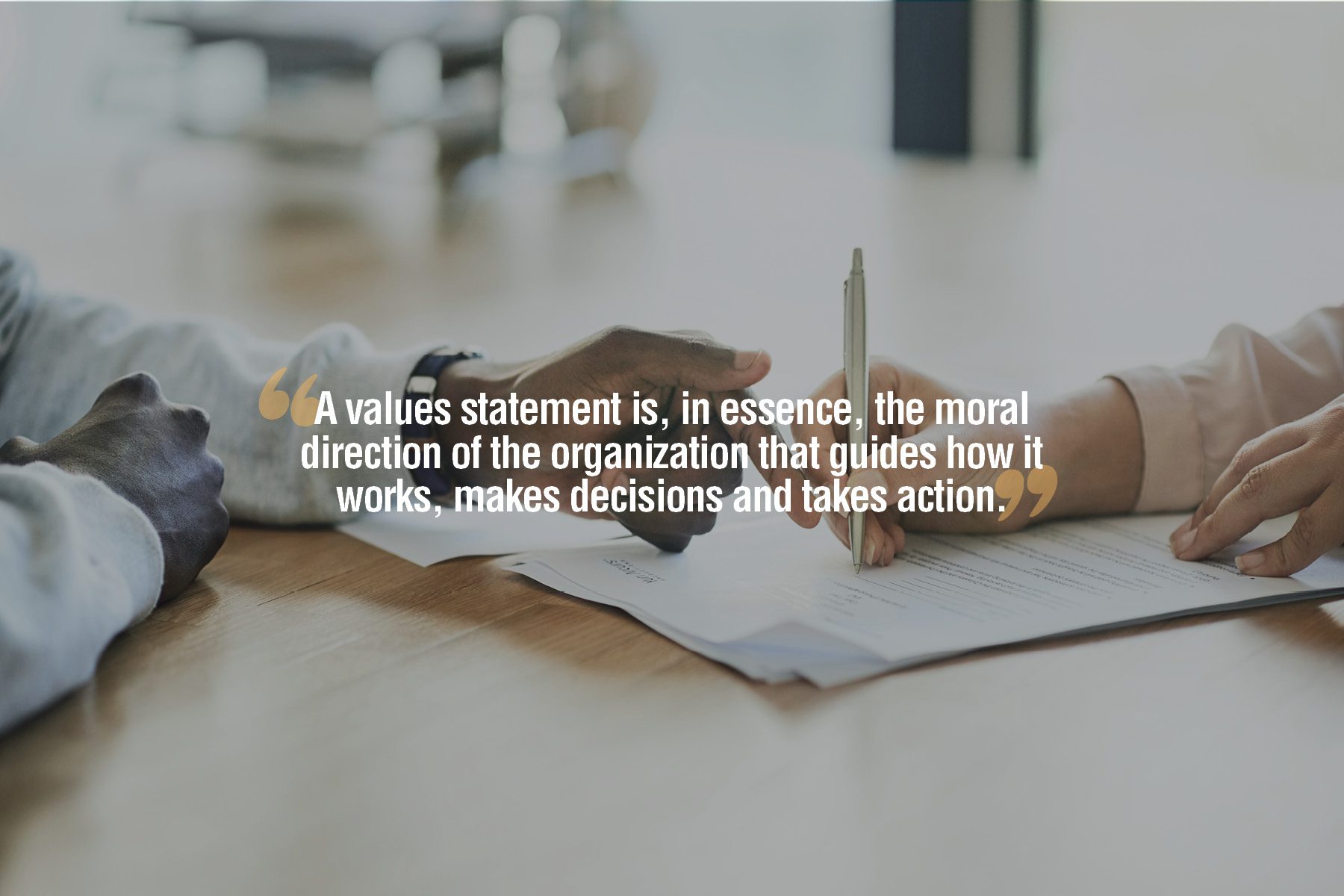 How to write a values statement