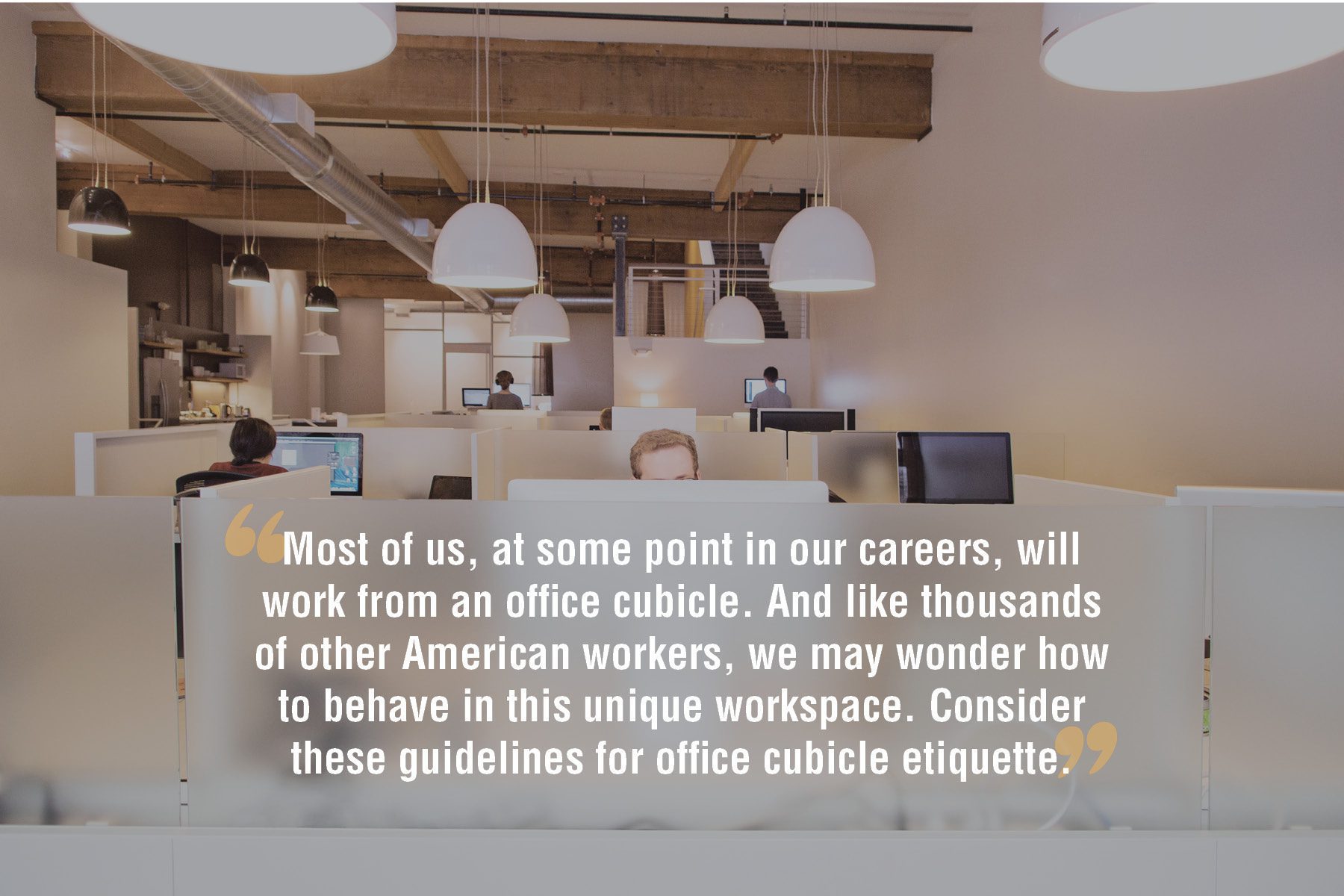 Office cubicle etiquette