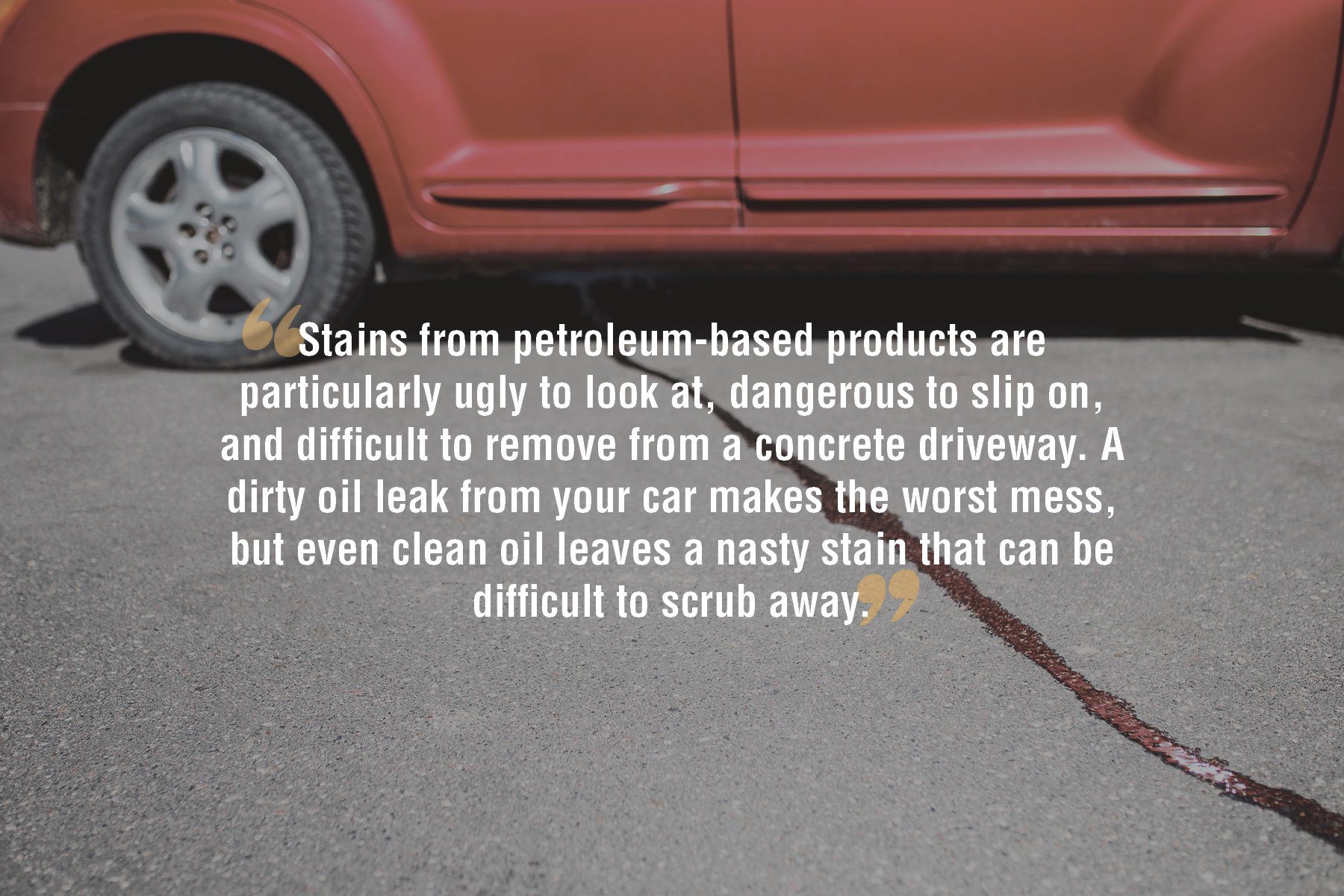 How To Keep Oil Stains off Concrete Garage Floors & Driveways