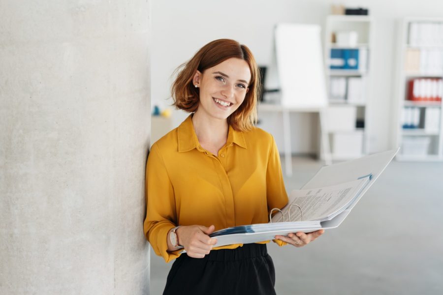 Woman working in office