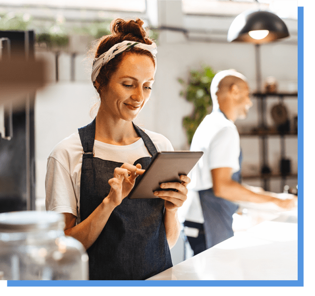 WaitressUsingTablet