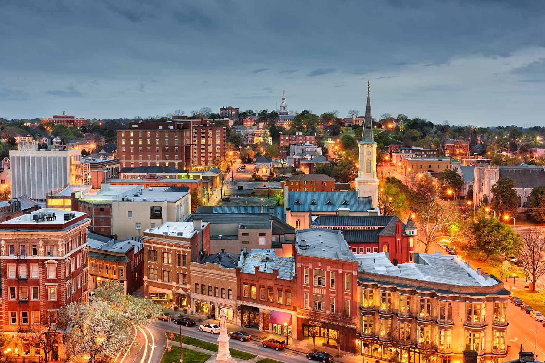 Macon Georgia cityscape