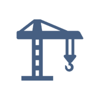 Icon of a crane or similar heavy equipment