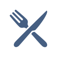 Icon of a fork and knife
