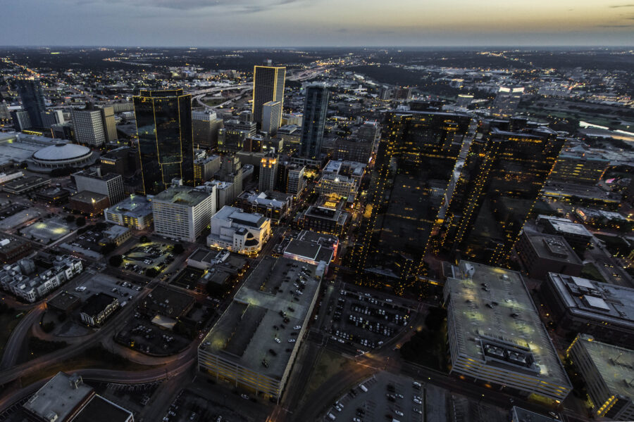 Fort Worth Aerial Cityscape 1
