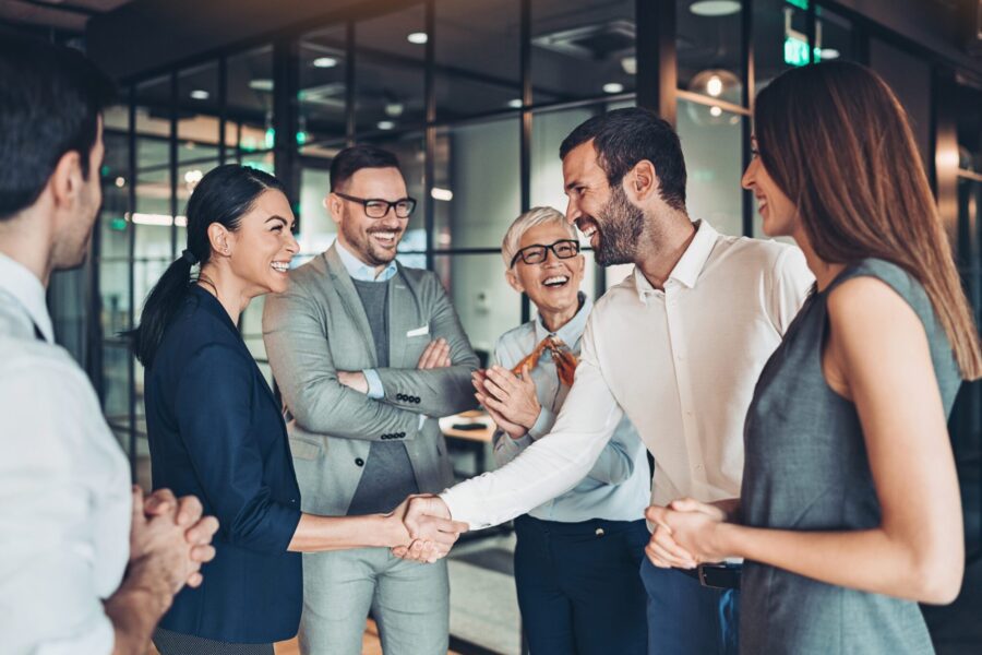Business handshake