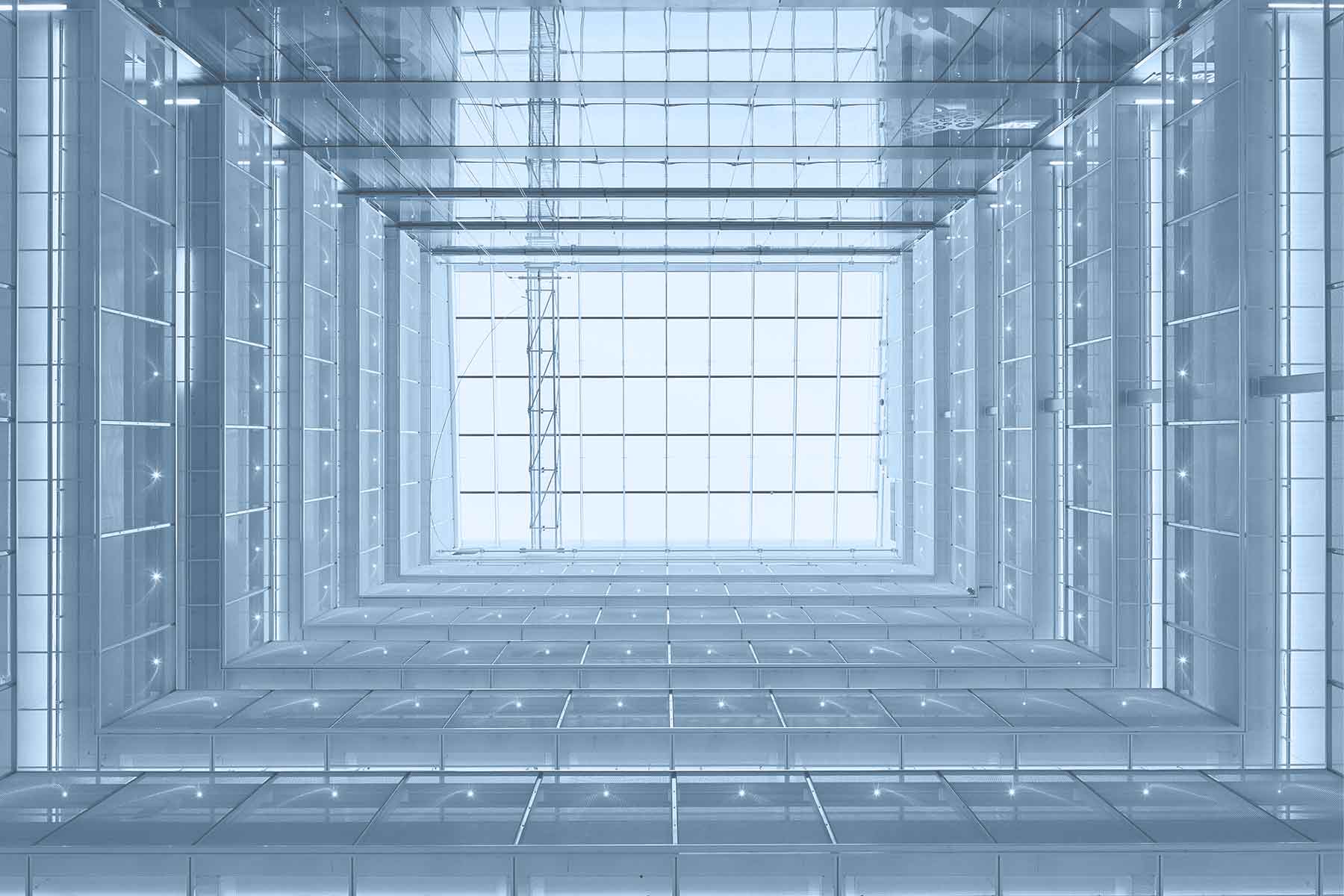 Interior of multi-storey building