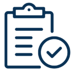 Icon of clipboard with checkmark