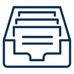 Icon of a tray of papers