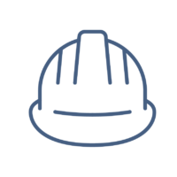 Icon of a construction hard hat