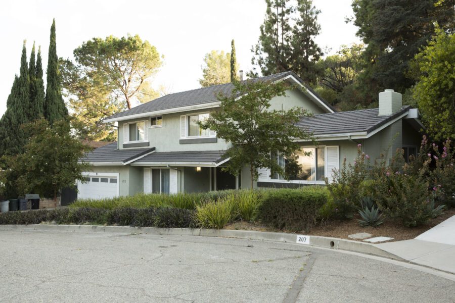 Exterior of a single-family home in a neighborhood cul-de-sac